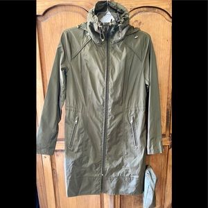 COLE HAAN ARMY GREEN TRENCH $400 Size SM NWT